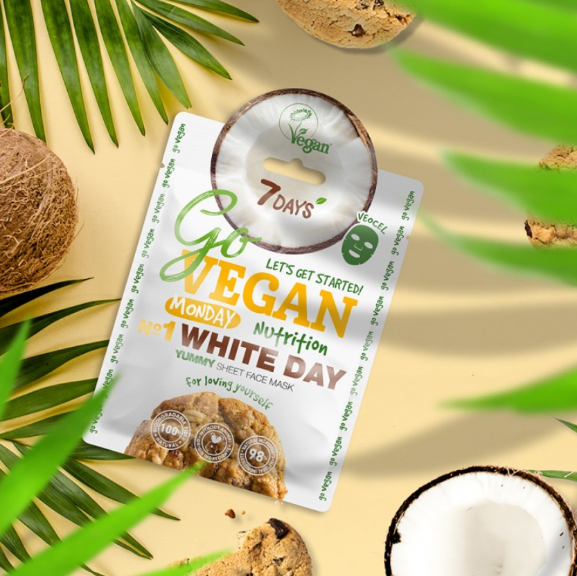 7 Days Go Vegan Sheet Mask White Day 25gr