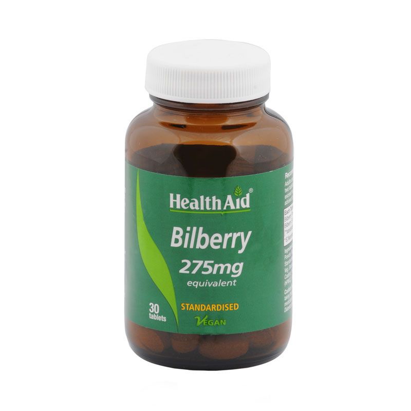 Health Aid Bilberry 275mg 30 ταμπλέτες