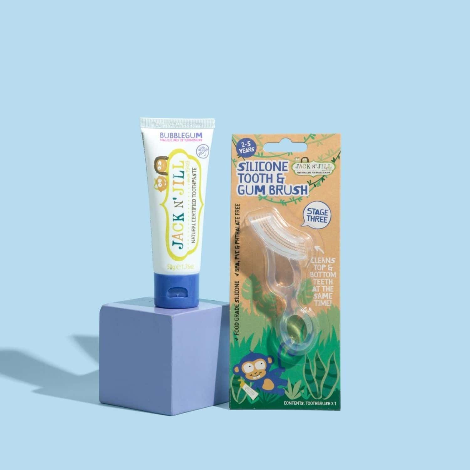 Jack N' Jill Natural Certified Toothpaste Bubblegum 6m+, 50g