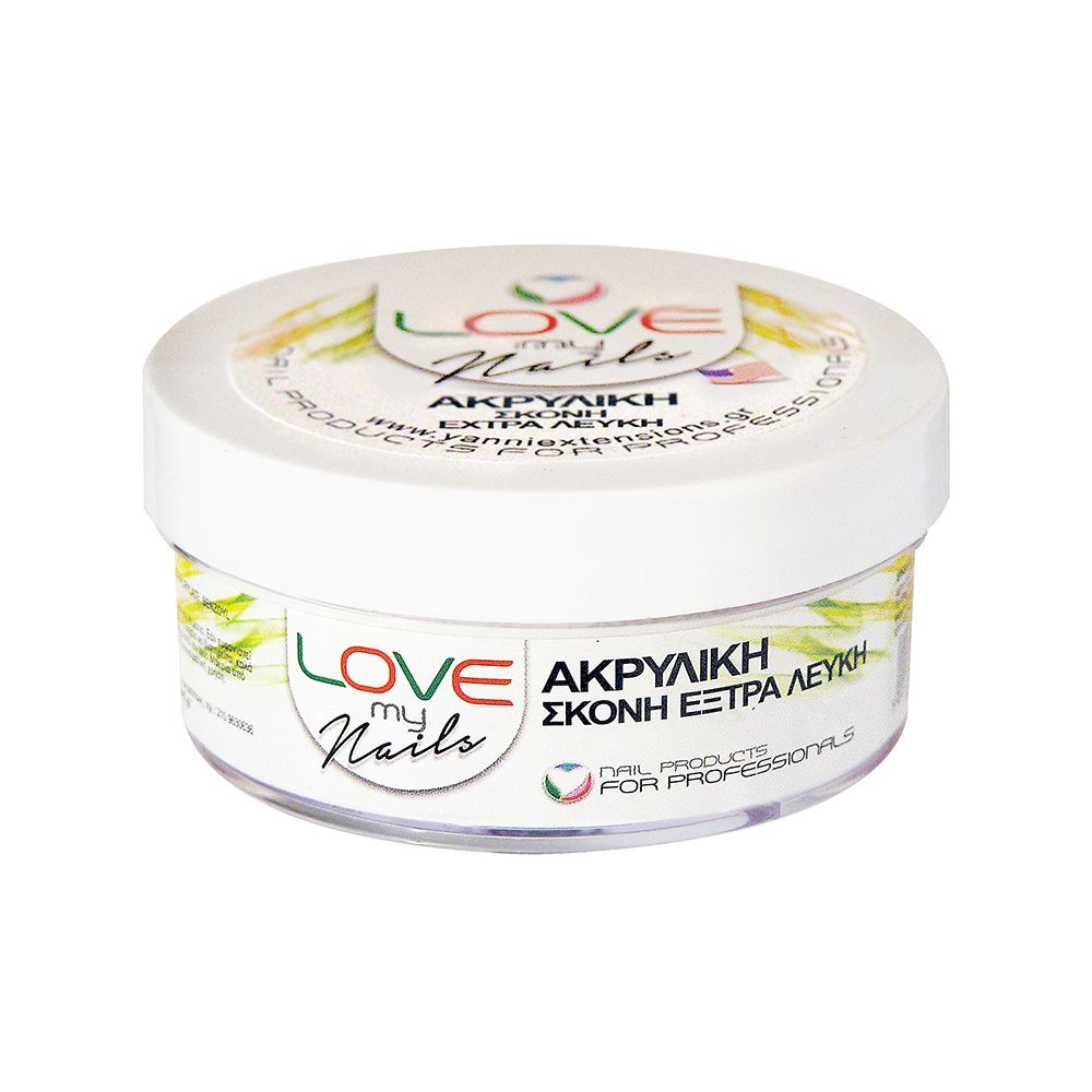 Yanni Love My Nails Σκονη Ακρυλικου  (Extra White)-45Gr