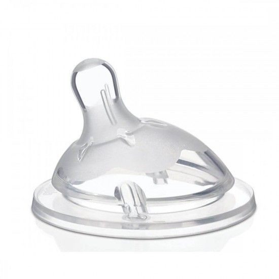 Chicco Θηλή Σιλικόνης Natural Feeling Slow Flow 0m+