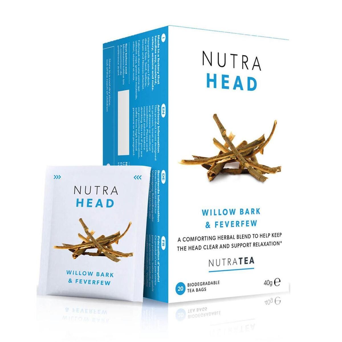 Nutra Head Tea with Willow Brk & Feverfew, 20 Φακελίσκοι