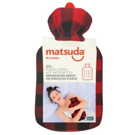 Matsuda Θερμοφόρα Fleece Καρό σε Κόκκινο χρώμα 2200ml