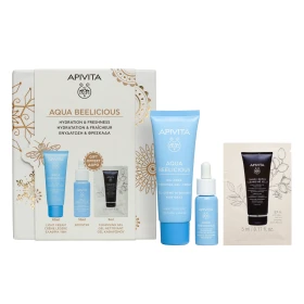 Apivita Promo Aqua Beelicious Gel Cream Light Texture, 40ml & Booster, 10ml & Cleansing Gel, 5ml