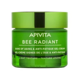Apivita Bee Radiant Peony Light Texture, Κρέμα-Gel για Σημάδια Γήρανσης & Ξεκούραστη Όψη Ελαφριάς Υφής 50ml