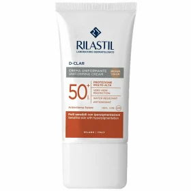 Rilastil D Clar Uniforming Αντηλιακό Προσώπου SPF50 με Χρώμα Medium Απόχρωση 40ml