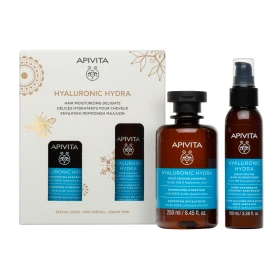 Apivita Promo Hyaluronic Hydra Shampoo, 250ml & Leave In Conditioner, 100ml