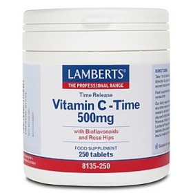 Lamberts Vitamina C-Time Release 500mg, 250 Tab
