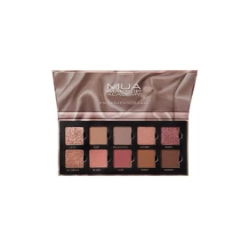 MUA 10 Shade Matte & Foil Eyeshadow Collection Silk Nudes, 11g