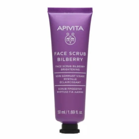 Apivita Bilberry Face Scrub Κρέμα Απολέπισης για Λάμψη με Μύρτιλλο 50ml