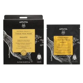 Apivita Express Beauty Tissue Μάσκα Προσώπου με Μαστίχα για Σύσφιξη 15ml