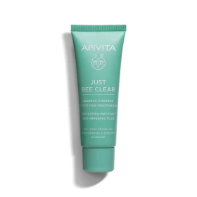 Apivita Just Bee Clear Blemish Control Mattifying Moisturizer, Κρέμα κατά των Ατελειών, 40ml