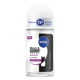 Nivea Black & White Deo Roll-On Invisible Authentic 72h 50ml