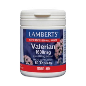 Lamberts Valerian 1600mg Supplément Sommeil Valériane 60 Comprimés
