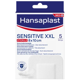 Hansaplast Αποστειρωμένα Αυτοκόλλητα Επιθέματα Med Sensitive XXL 10x8cm 5τμχ