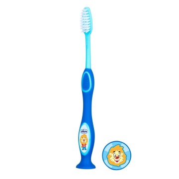 فرشاة أسنان شيكو للأطفال 3-6 سنوات لون أزرق 1 قطعة