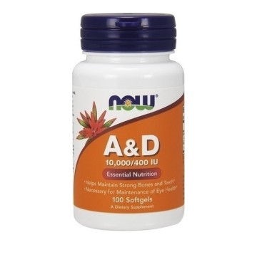 Now Foods A & D 10,000/400 IU 100Softgels Now Foods A & D 10,000/400 IU 100Softgels