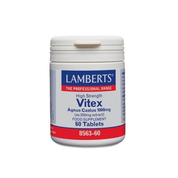 Lamberts Vitex Agnus Castus 1000mg Supplemento per il regolamento del ciclo mestruale 60 compresse