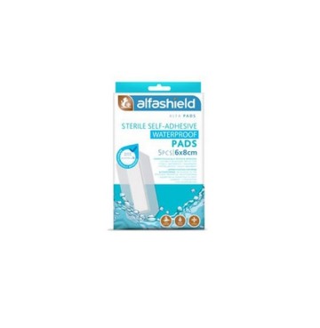 Karabinis Medical Alfashield Wasserdichte Sterilpads 6x8cm 5St