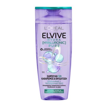 LOreal Paris Elvive Hydra Hyaluronic Pure Shampoo, 400ml LOreal Paris Elvive Hydra Hyaluronic Pure Shampoo, 400ml