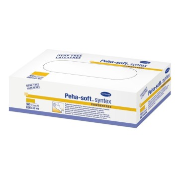 قفازات هارتمان Peha-soft Syntex الاصطناعية الخالية من البودرة - متوسطة 100 قطعة