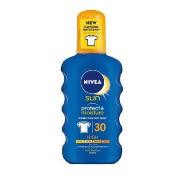 Nivea Sun Protect & Moisture SPF30 Spray Solaire Hydratant Corps/Visage 200 ml
