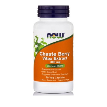 Now Foods Chaste Vitex Berry Extract 300mg 90 Kapsula Bimore