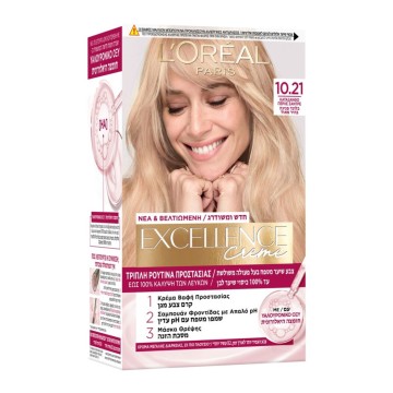 LOreal Excellence Creme Nr. 10.21 Blonde Perle Sandre Haarfarbe 48 ml