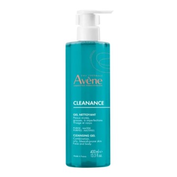 Avène Cleanance Cleansing Gel Nettoyant, Face/Body Cleanser for Oily Skin, 400ml