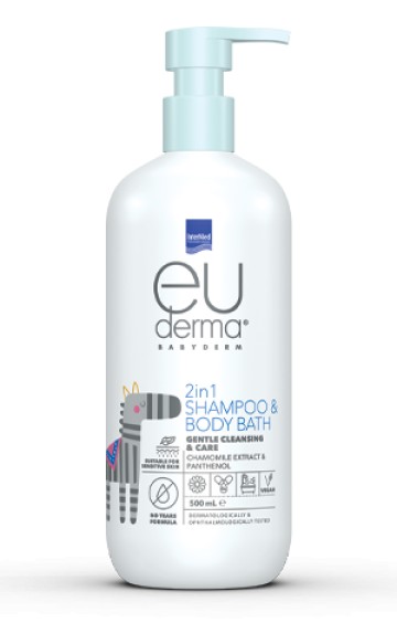 Intermed Euderma Babyderm 2in1 Shampoo & Body Bath, 500ml