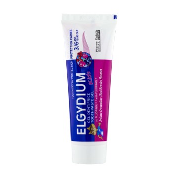 Elgydium Toothpaste Kids Red Berries, Οδοντόπαστα για παιδιά 2-6 Ετών, με Κόκκινα Φρούτα, 1000ppm, 50ml
