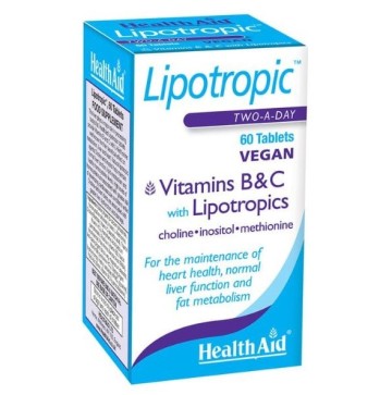 Health Aid Vitamines lipotropes B&C avec lipotropes 60 comprimés