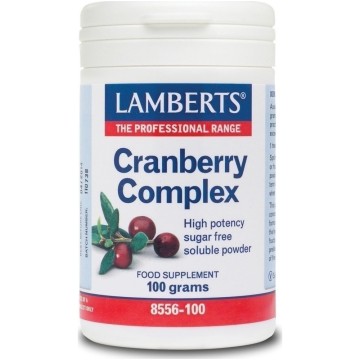 Lamberts Canneberge Complex Poudre, Complément Nutritionnel Canneberge en Poudre 100gr