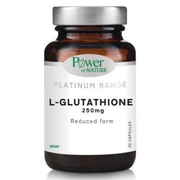 Power οf Nature Platinum Range L-Glutathione 250mg, 30 κάψουλες Power οf Nature Platinum Range L-Glutathione 250mg, 30 κάψουλες