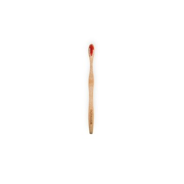 OLA Bamboo Μαλακή Κόκκινη Οδοντόβουρτσα από Μπαμπού