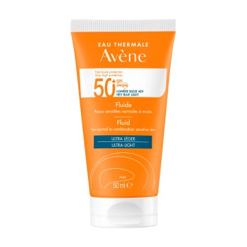 Avène Soins Solaires Fluid Ultra Light SPF50+ Sunscreen Face Cream for Normal/Combination Skin 50ml
