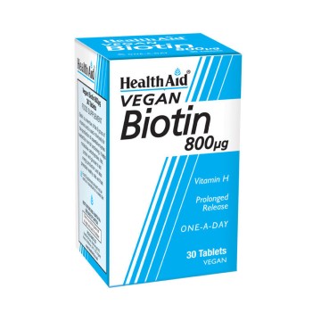 Health Aid Биотин 800 мг 30 таблеток