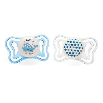 Chicco Physio Light Silicone Night Pacifier 2-6M 2pcs