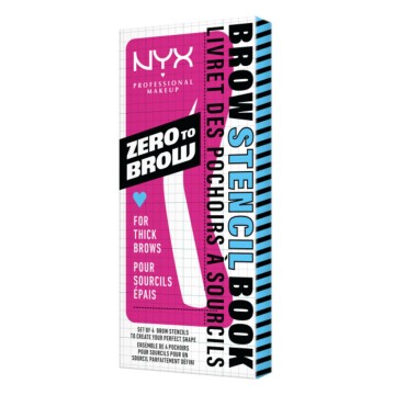 NYX Professional Makeup Zero To Brow Stencil Book for Thick Brows