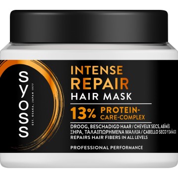 Syoss Intense Repair Hair Mask, Μάσκα Εντατικής Περιποίησης, 500ml