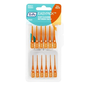 TePe EasyPick Interdental Toothpicks برتقالي حجم X- صغير / صغير 60 قطعة