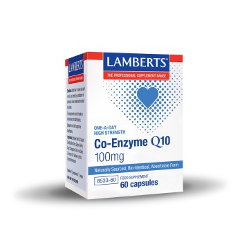 Lamberts Co-Enzyme Q10, Συνένζυμο Q10 100mg, 60 Κάψουλες Lamberts Co-Enzyme Q10, Συνένζυμο Q10 100mg, 60 Κάψουλες