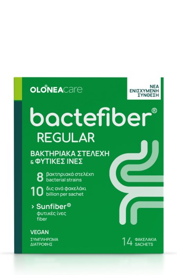 Olonea Bactefiber Regular, Спасение от запоров, 14 пакетиков