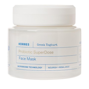 Maskë fytyre me Probiotik Superdozë Korres me Kos Grek për Hidratim 100ml