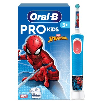 Oral-B Vitality Pro Kids Spiderman Ηλεκτρική Οδοντόβουρτσα 3 Ετών+ ... Oral-B Vitality Pro Kids Spiderman Ηλεκτρική Οδοντόβουρτσα 3 Ετών+ ...