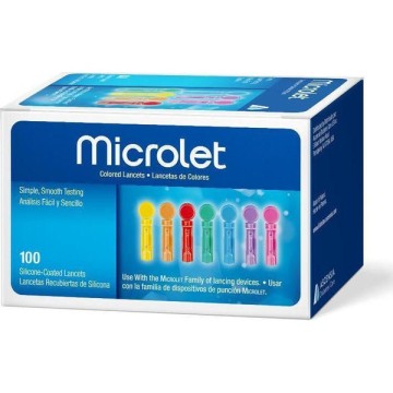 Ascensia Microlet Lancettes Colorées 25pcs
