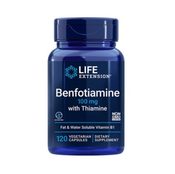 Life Extension Benfotiamine Avec Thiamine 100Mg, 120 Gélules