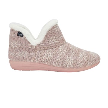 Scholl Creamy Bootie Dusty Pink Women's Anatomical Slippers No 39