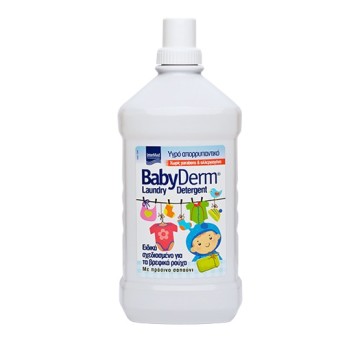 Intermed Babyderm Laundry Detergent Υγρό Απορρυπαντικό Σχεδιασμένο για τα Βρεφικά Ρούχα 1,5L