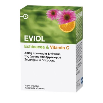 Eviol Echinacea & Vitamin C 30 μαλακές κάψουλες Eviol Echinacea & Vitamin C 30 μαλακές κάψουλες